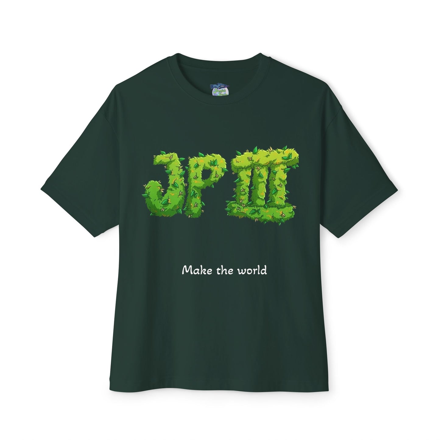 JP The 3rd, 'Good Gas / Mental Magic' Eco Graphic Tee — Dark Oversized Boxy T-Shirts