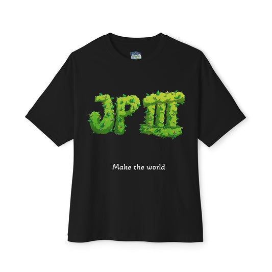 JP The 3rd, 'Good Gas / Mental Magic' Eco Graphic Tee — Dark Oversized Boxy T-Shirts