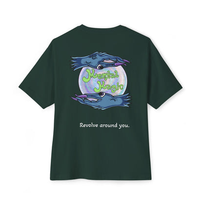 JP The 3rd, 'Good Gas / Mental Magic' Eco Graphic Tee — Dark Oversized Boxy T-Shirts