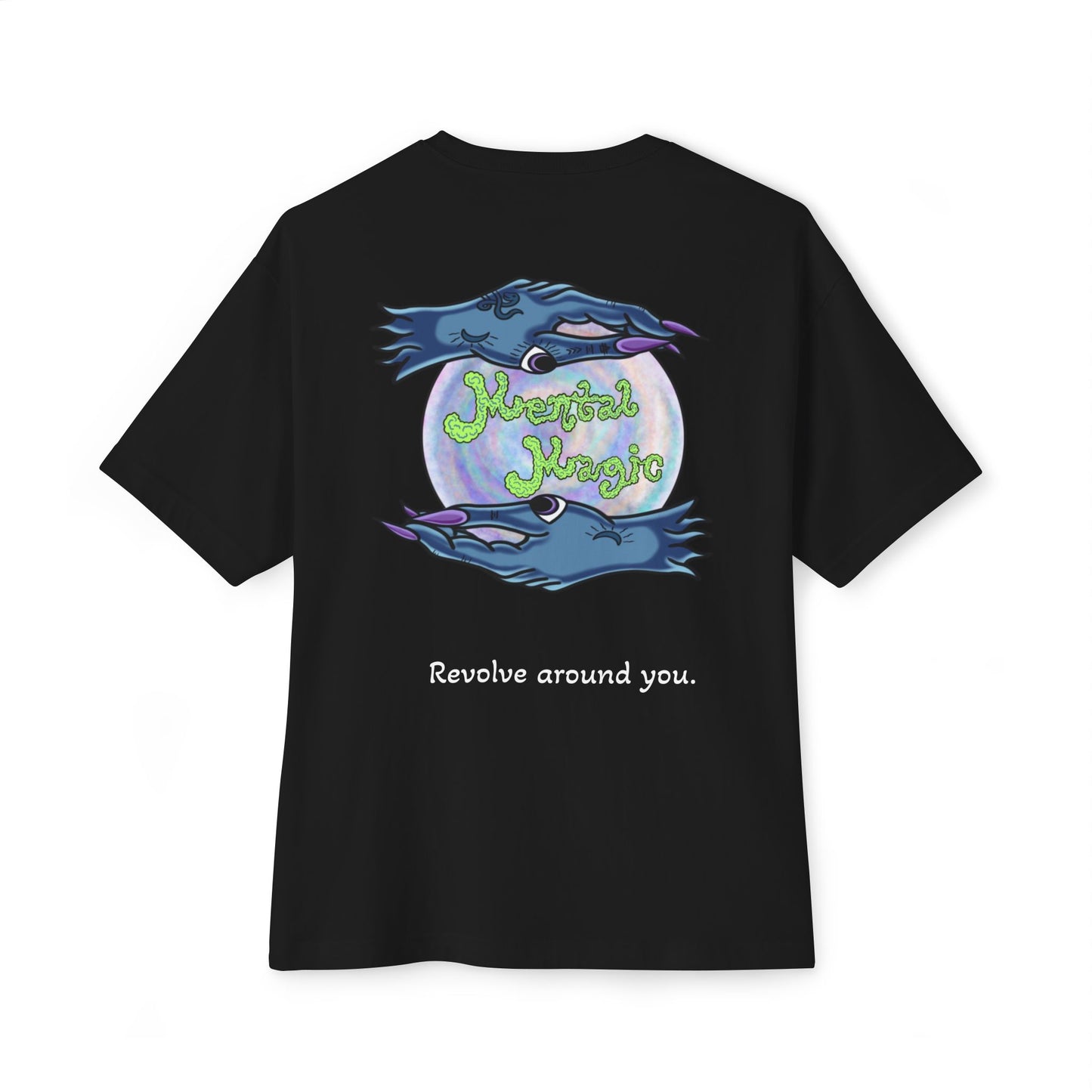 JP The 3rd, 'Good Gas / Mental Magic' Eco Graphic Tee — Dark Oversized Boxy T-Shirts
