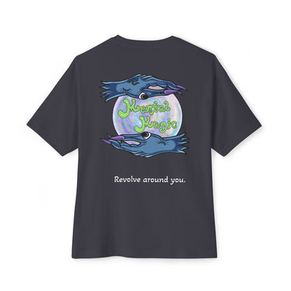 JP The 3rd, 'Good Gas / Mental Magic' Eco Graphic Tee — Dark Oversized Boxy T-Shirts