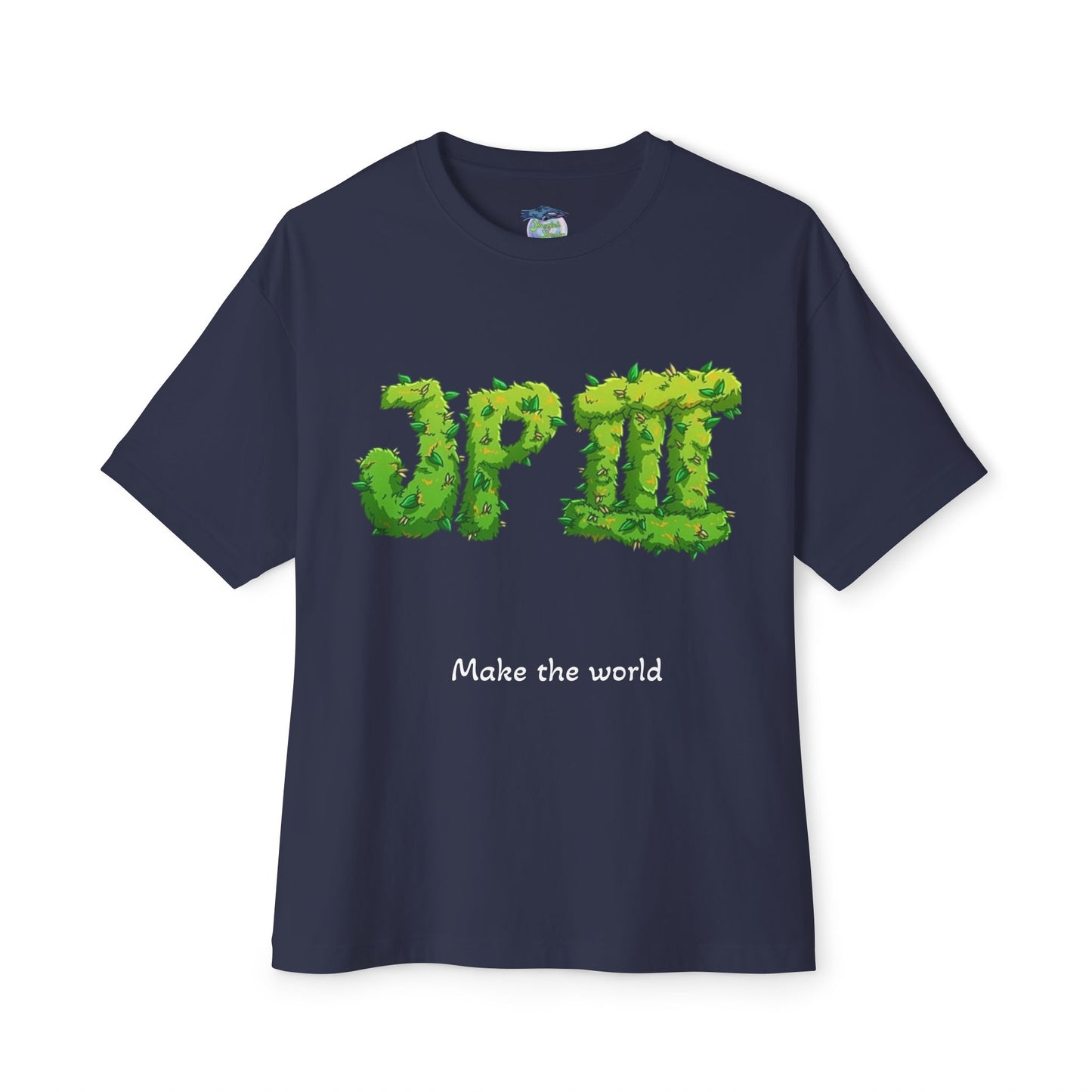JP The 3rd, 'Good Gas / Mental Magic' Eco Graphic Tee — Dark Oversized Boxy T-Shirts