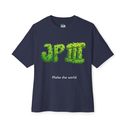 JP The 3rd, 'Good Gas / Mental Magic' Eco Graphic Tee — Dark Oversized Boxy T-Shirts