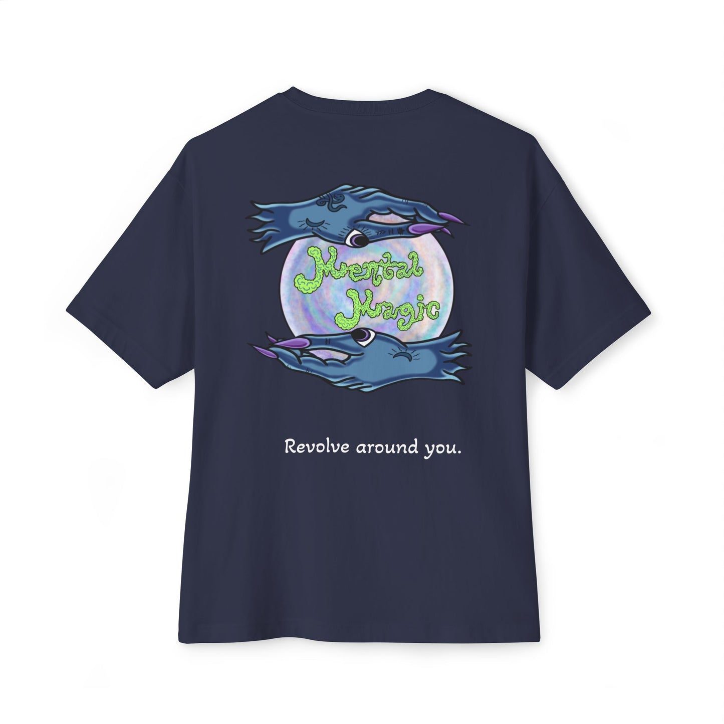 JP The 3rd, 'Good Gas / Mental Magic' Eco Graphic Tee — Dark Oversized Boxy T-Shirts